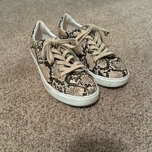 Top Shop Faux Snake Skin Sneakers EU Size 39/US 8.5